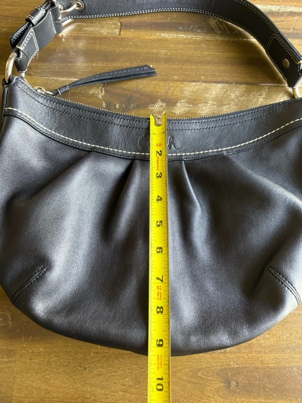 Coach Legacy Vintage Black Leather Hobo Black